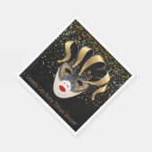 Papieren servetten Mardi Gras-Laat de goede tijden (Hoek)