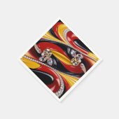 Papieren servetten met Belgische kleuren Design (Hoek)