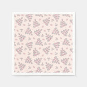 Papieren servetten met bladerenprint (Voorkant)