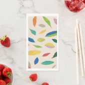 Papieren servetten met bladervalcrème (Insitu)