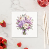 Papieren servetten met bloemboeket (Insitu)