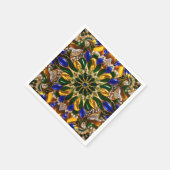 Papieren servetten met Brazil Colours Design (Hoek)