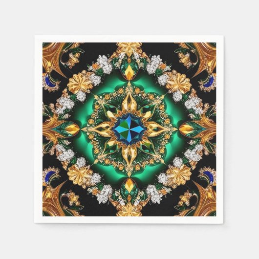 Papieren servetten met Braziliaanse kleuren Design (Voorkant)