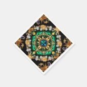 Papieren servetten met Braziliaanse kleuren Design (Hoek)
