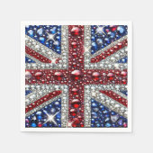 Papieren servetten met British Colours Design (Voorkant)