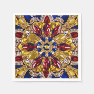 Papieren servetten met Colombia Kleuren Design