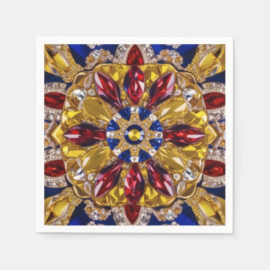 Papieren servetten met Colombia Kleuren Design (Voorkant)