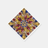 Papieren servetten met Colombia Kleuren Design (Hoek)