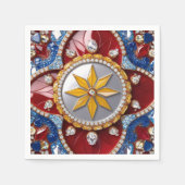 Papieren servetten met Colombiaanse kleuren Design (Voorkant)