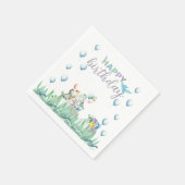 Papieren servetten met dinosaurusthema voor verjaa (Hoek)