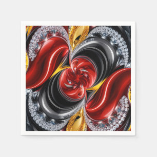 Papieren servetten met Duitse kleuren Design