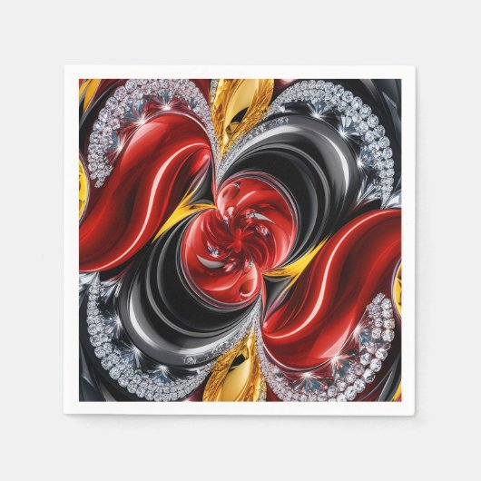 Papieren servetten met Duitse kleuren Design (Voorkant)