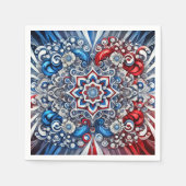 Papieren servetten met Franse kleuren Design (Voorkant)