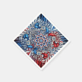 Papieren servetten met Franse kleuren Design (Hoek)