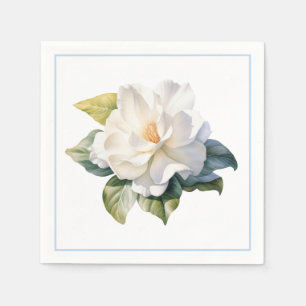 Papieren servetten met Gardenia motief