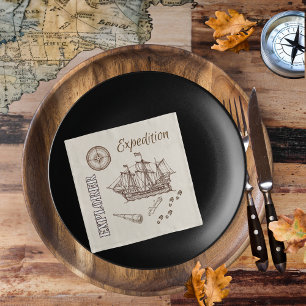 Papieren servetten met het thema Explorer Expediti
