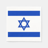 Papieren servetten met Israëlische vlag (Voorkant)