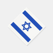 Papieren servetten met Israëlische vlag (Hoek)