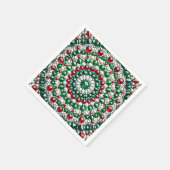 Papieren servetten met Italiaanse kleuren Design (Hoek)