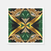 Papieren servetten met Jamaicaanse kleuren Design (Voorkant)