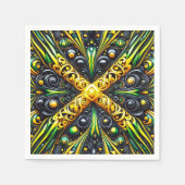 Papieren servetten met Jamaicaanse kleuren Design (Voorkant)