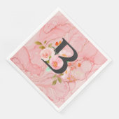 Papieren servetten met letter B (Hoek)