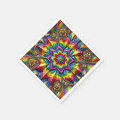 Papieren servetten met LGBTQ-kleuren ontwerp (Hoek)