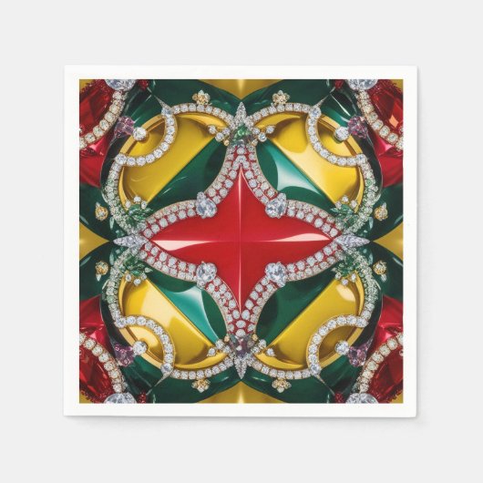 Papieren servetten met Los Angeles Colours Design (Voorkant)