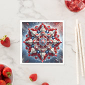 Papieren servetten met Noorse kleuren Design (Insitu)