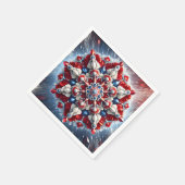 Papieren servetten met Noorse kleuren Design (Hoek)