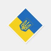 Papieren servetten met Oekraïense vlag (Hoek)