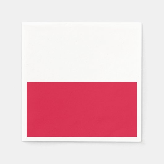 Papieren servetten met patriottische vlag onder Po (Voorkant)