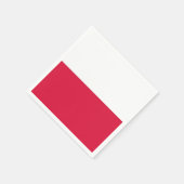 Papieren servetten met patriottische vlag onder Po (Hoek)