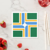 Papieren servetten met patriottische vlag van Port (Insitu)