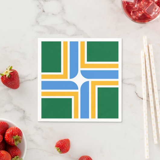 Papieren servetten met patriottische vlag van Port (Insitu)