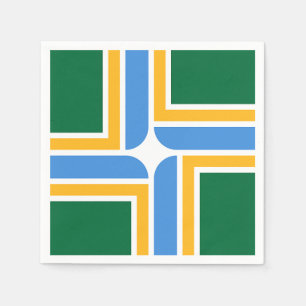 Papieren servetten met patriottische vlag van Port