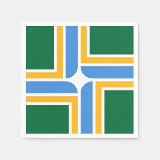 Papieren servetten met patriottische vlag van Port (Voorkant)