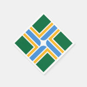 Papieren servetten met patriottische vlag van Port (Hoek)