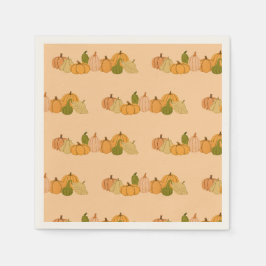 Papieren servetten met pompoenprint – Halloweenfee