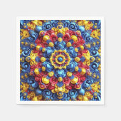 Papieren servetten met Roemeense kleuren Design (Voorkant)