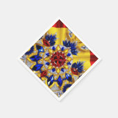 Papieren servetten met Roemeense kleuren Design (Hoek)