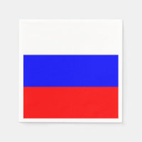 Papieren servetten met Russische vlag