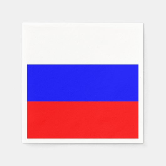 Papieren servetten met Russische vlag (Voorkant)