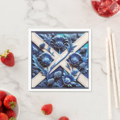 Papieren servetten met Scottish Thistles Design (Insitu)