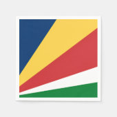 Papieren servetten met Seychellen Kleuren Design (Voorkant)