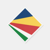 Papieren servetten met Seychellen Kleuren Design (Hoek)