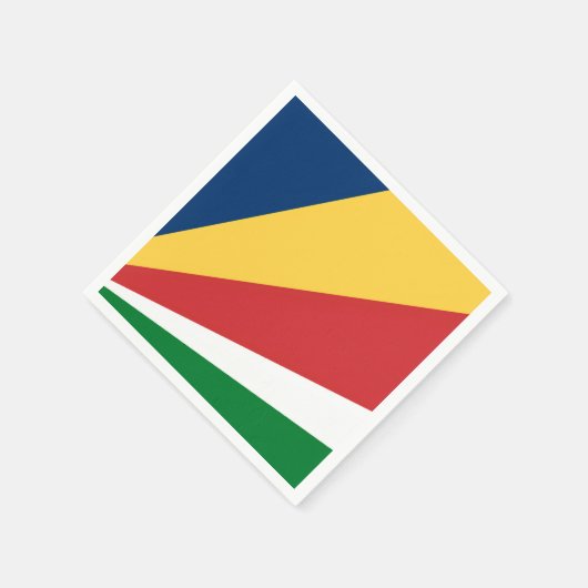 Papieren servetten met Seychellen Kleuren Design (Hoek)