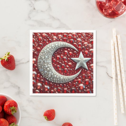 Papieren servetten met Turkse kleuren Design (Insitu)