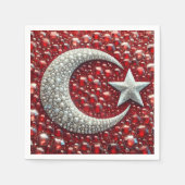 Papieren servetten met Turkse kleuren Design (Voorkant)