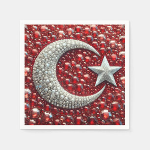 Papieren servetten met Turkse kleuren Design